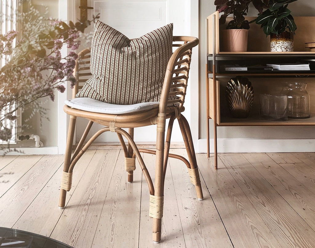 Vibes of nature with the modern Blend rattan chair in the home of @Marieeigen