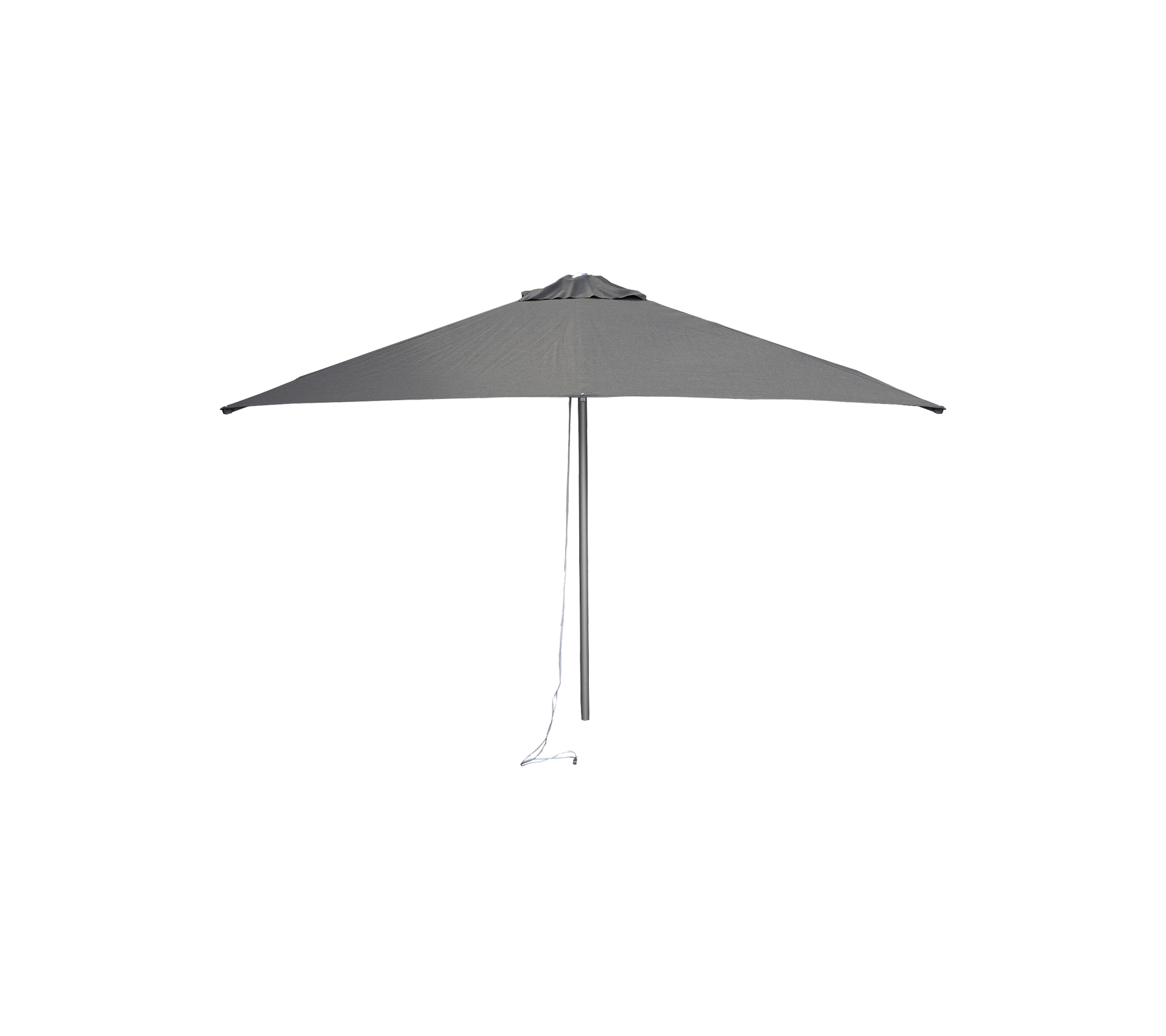 Harbour parasol met katrolsysteem laag, 2x2 m