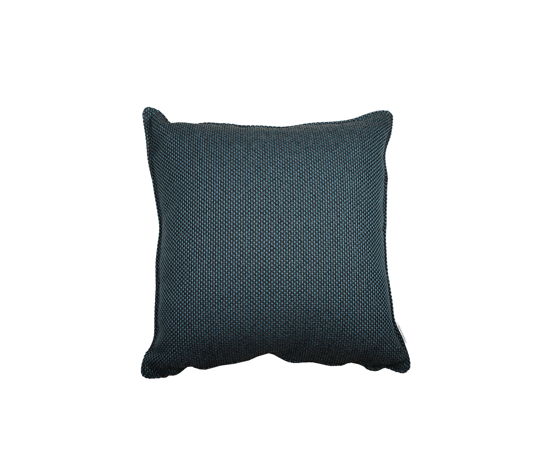 Gestructureerd donker teal kussen met een subtiel patroon, dat een gezellige sfeer aan elke setting toevoegt. Perfect voor woningdecoratie of om meubels te accentueren.