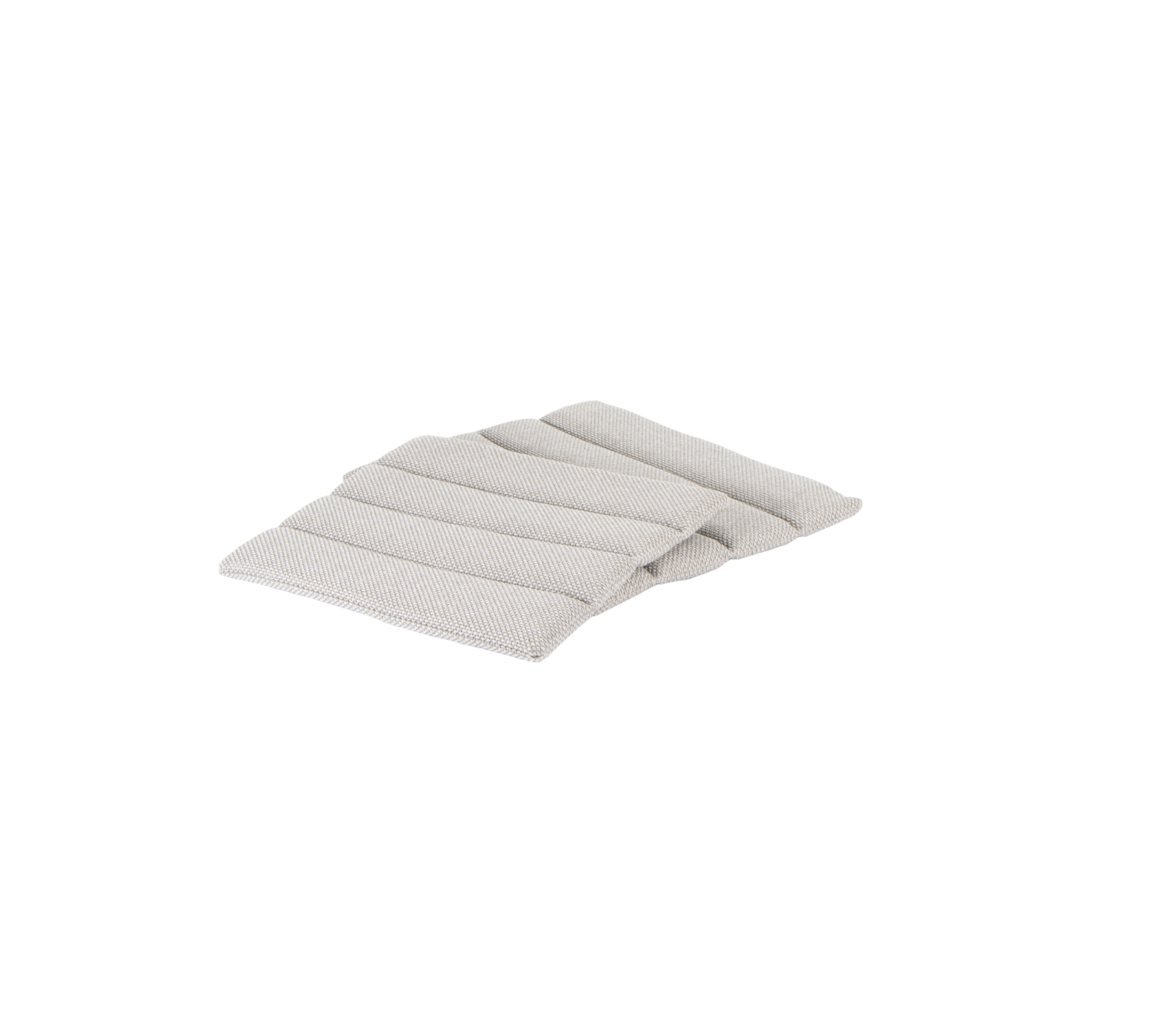 Zacht, gevouwen stof in een neutrale kleur met meerdere parallelle ribbels voor textuur en comfort. Ideaal voor verschillende toepassingen.