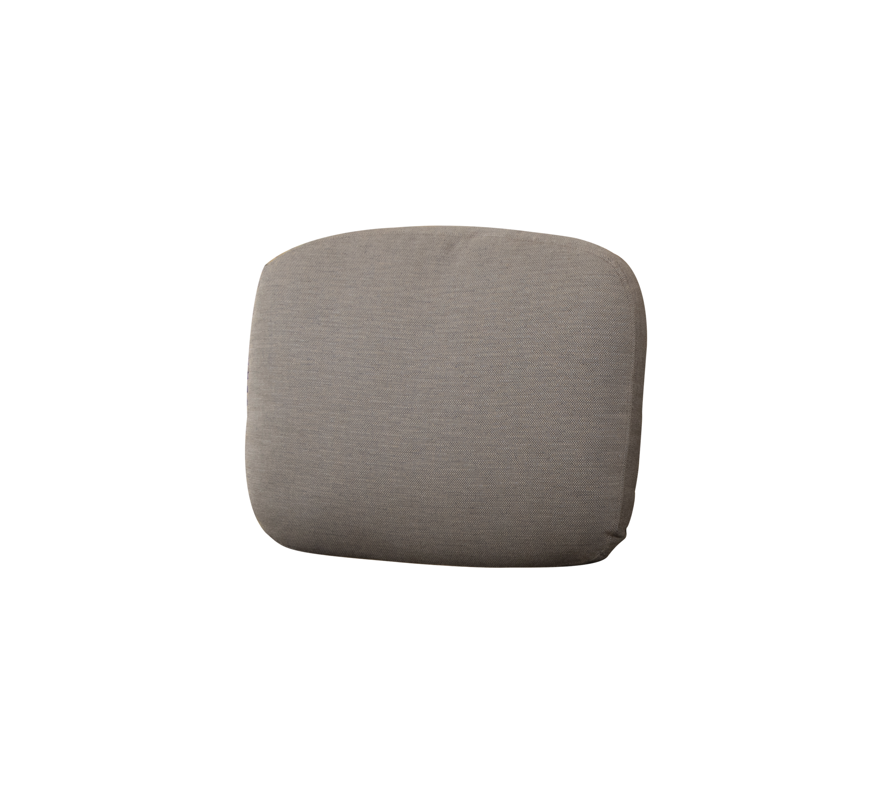 Rechthoekig kussen in een zachte, neutrale stof, ontworpen voor comfort en ondersteuning. Ideaal voor het verbeteren van zitarrangementen.