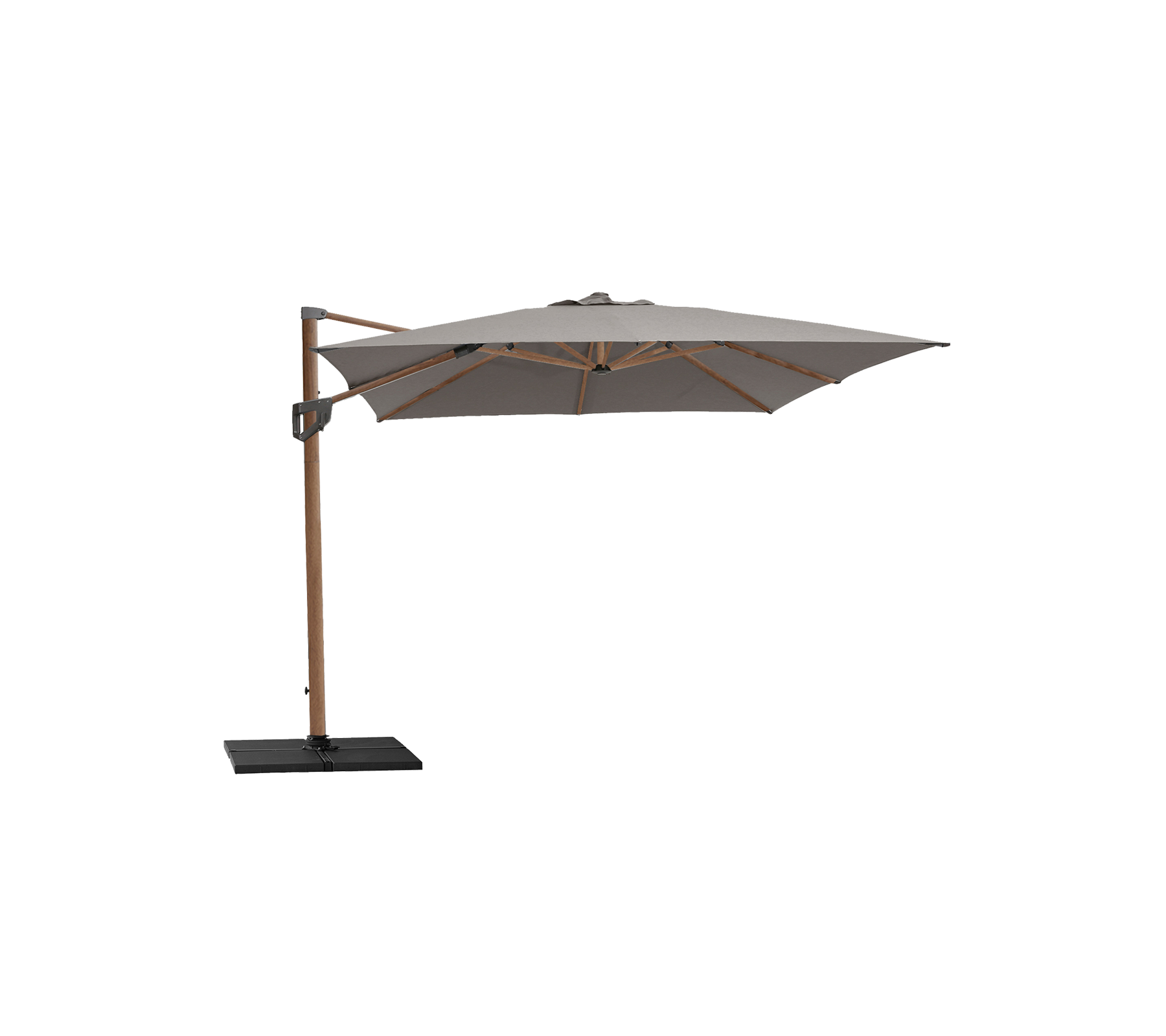 Hyde luxe kantelparasol, 3x3 m