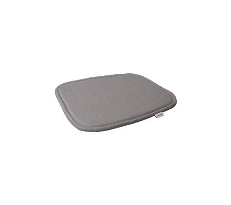 Grijs, zacht kussen met afgeronde randen, ontworpen voor comfort en ondersteuning in verschillende omgevingen. Ideaal voor het verbeteren van zitmogelijkheden.