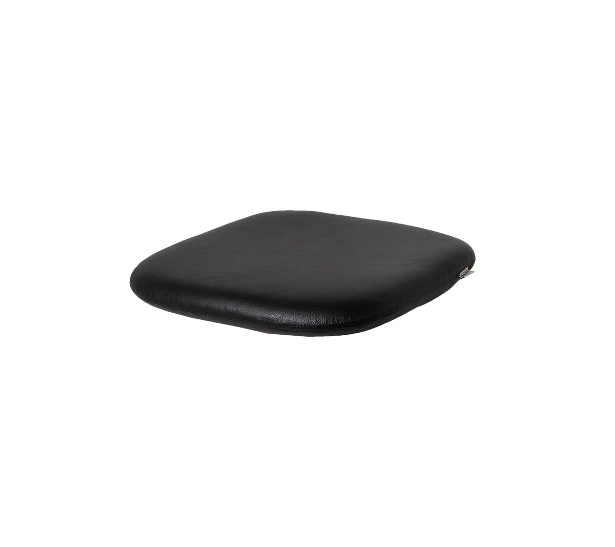 Zwart kussenpad met een glad oppervlak, ontworpen voor comfort en ondersteuning in verschillende toepassingen.