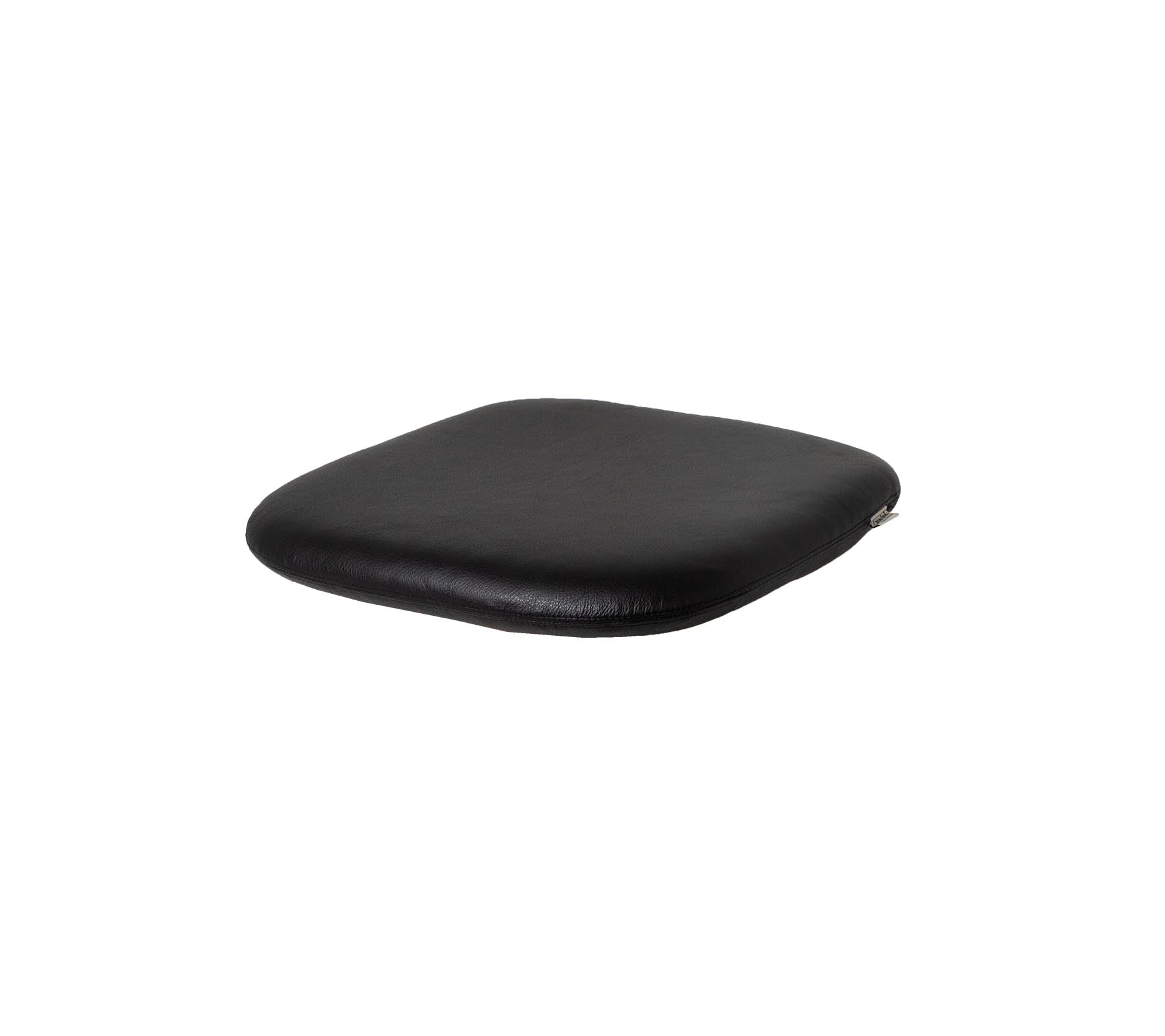 Zwart kussenpad met een glad oppervlak, ontworpen voor comfort en ondersteuning in verschillende toepassingen.