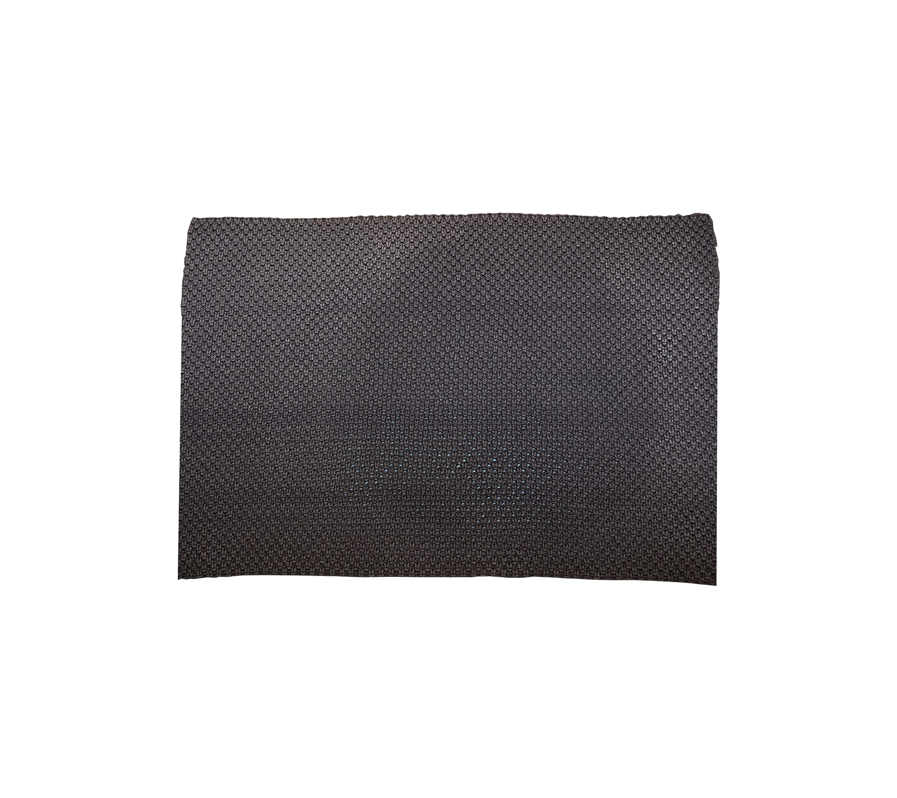 Handgemaakte zwarte vierkante tapijt met een eenvoudige en elegante afwerking – perfect als zowel vloerkleed als een decoratief thuis element.