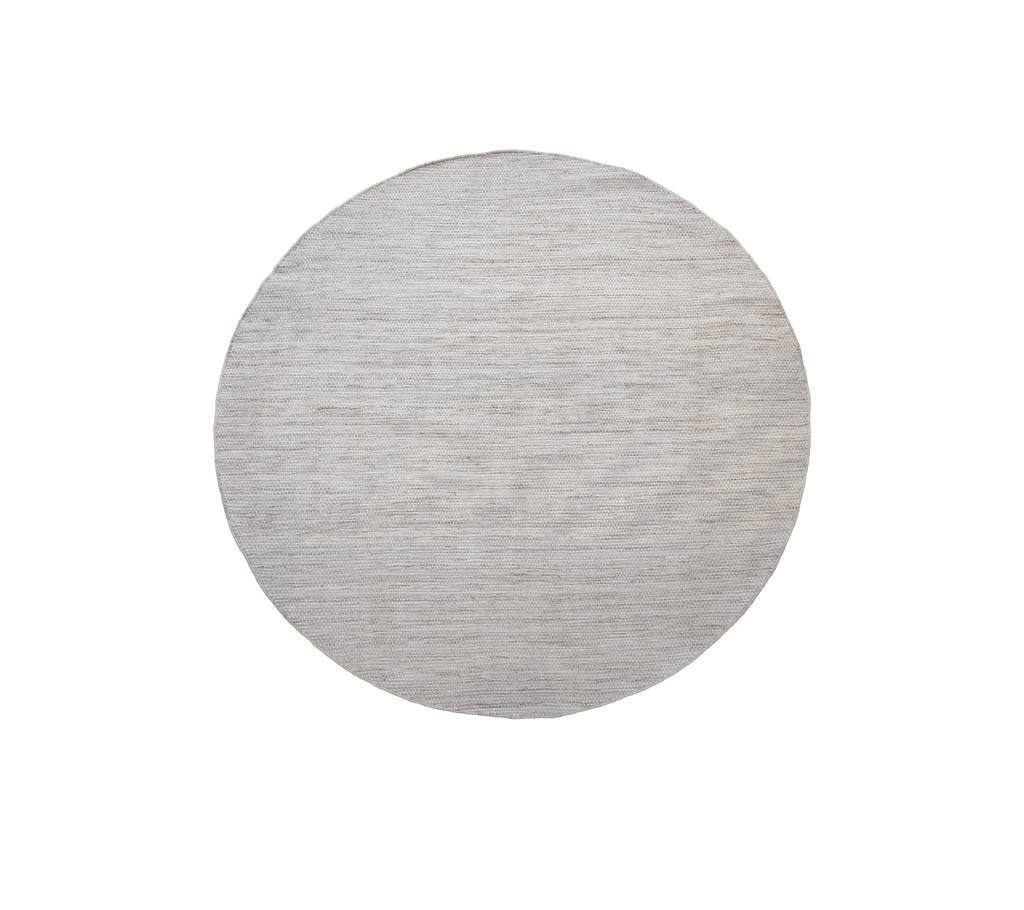 Ronde tafel in een zand meerkleurige afwerking.