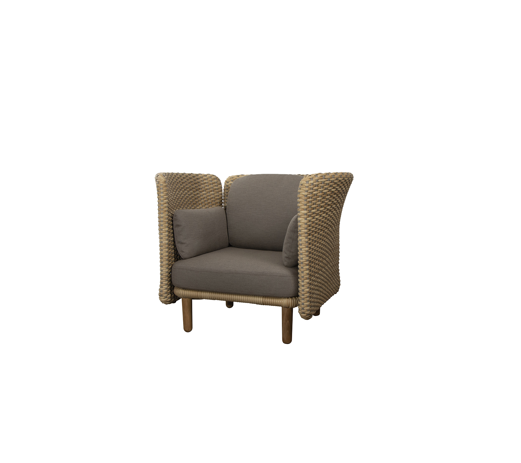 Arch lounge stoel met lage arm/rugleuning (4)