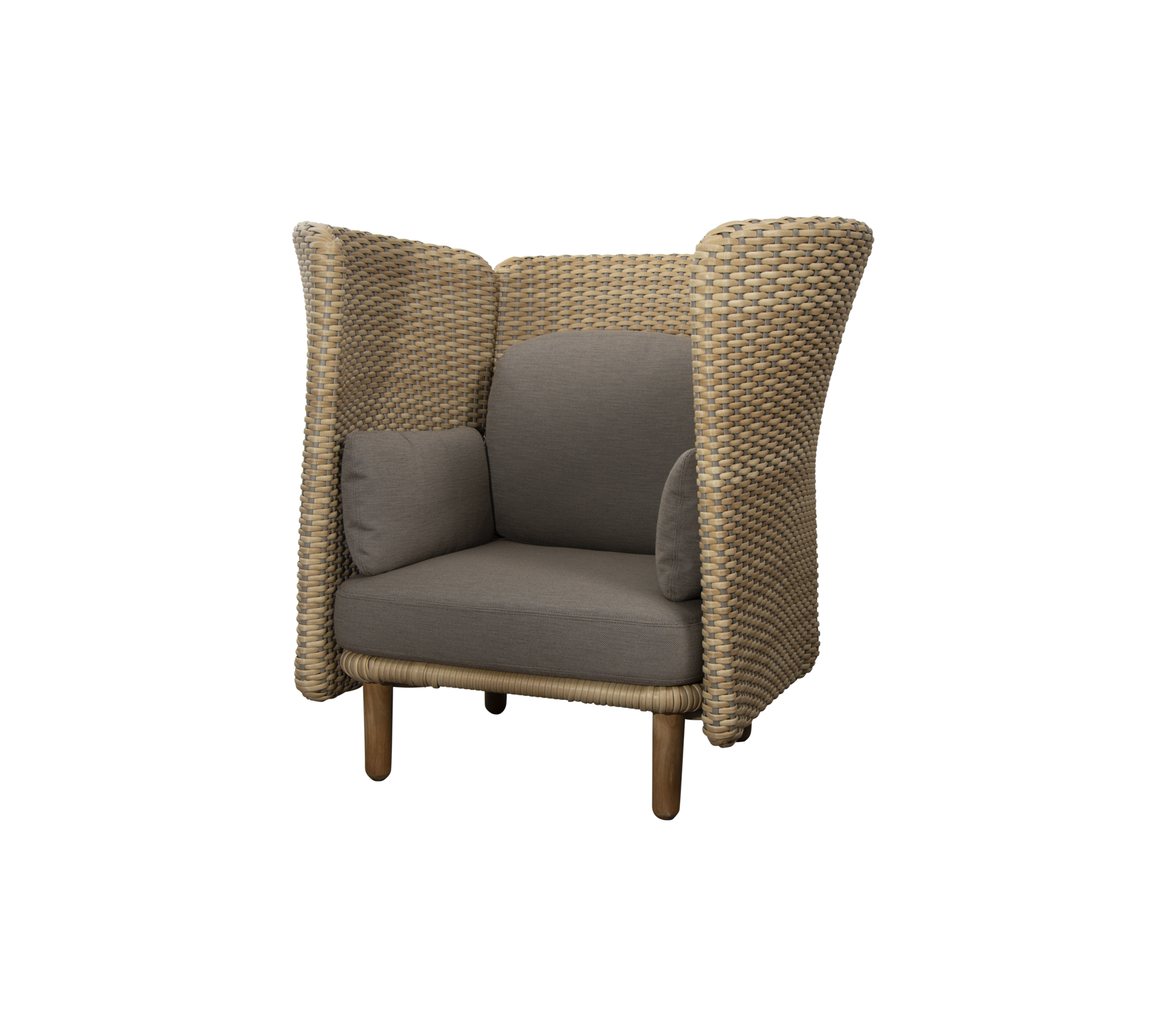 Arch lounge stoel met hoge arm/rugleuning (5)