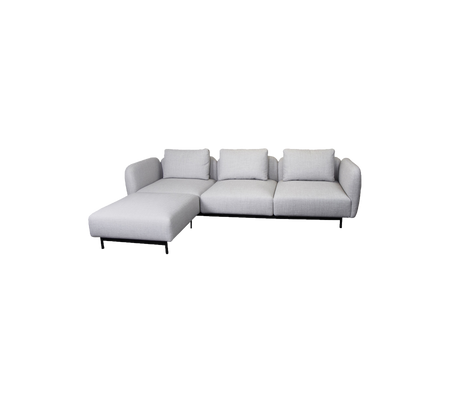 Aura 3-zitsbank met chaise longue