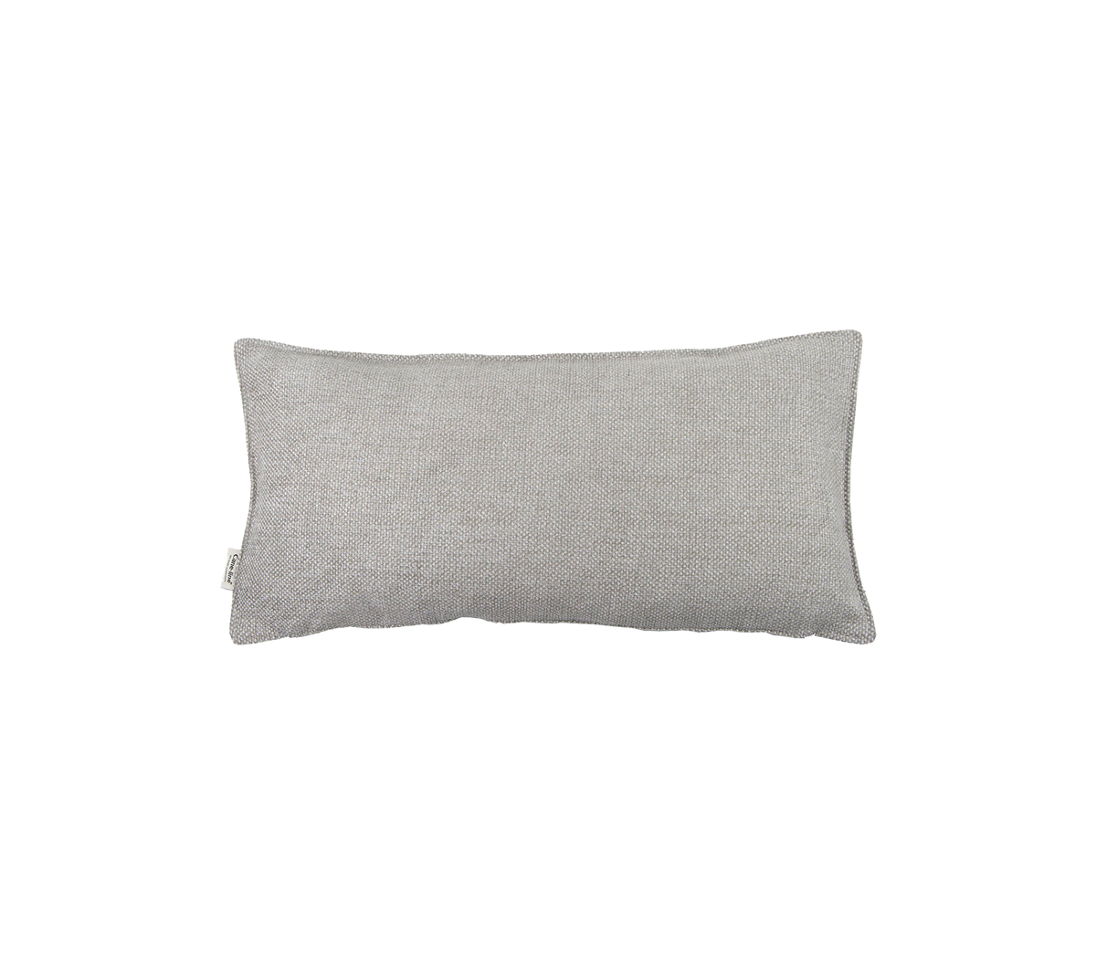 Grijze rechthoekige decoratieve kussen met een getextureerde stoffen oppervlak, ideaal om comfort en stijl in de woninginrichting te verbeteren.