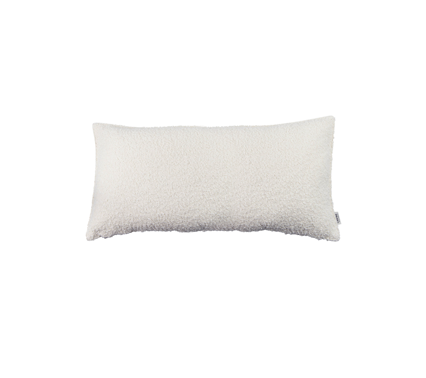Rechthoekig wit kussen met een zachte, gestructureerde oppervlakte, ideaal voor comfort en ondersteuning in verschillende omgevingen.