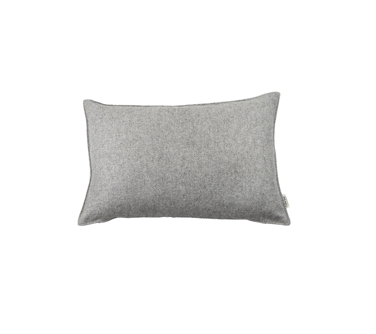 Grijze rechthoekige kussen met een eenvoudig, textuurverband, perfect om comfort en stijl aan elke setting toe te voegen.